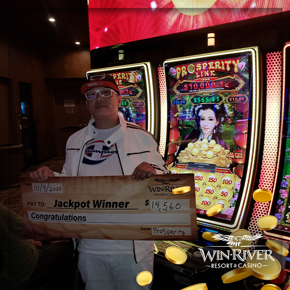 Jackpot winner $14,560.00
