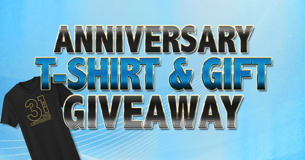 Anniversary T-Shirt Giveaway logo