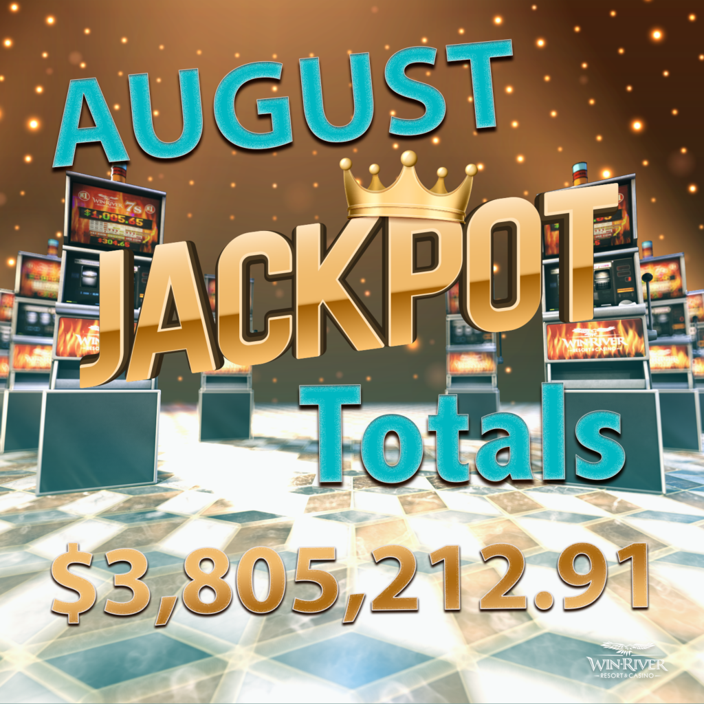 Monthly Jackot Totals August