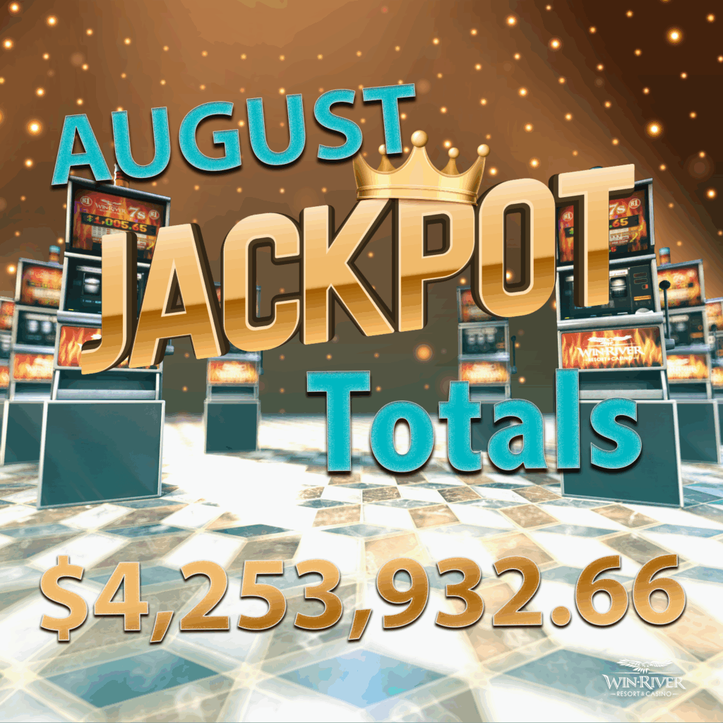 Monthly Jackot Totals August